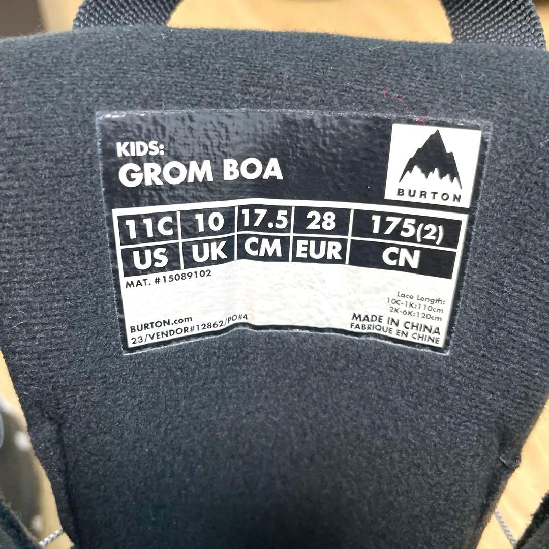 BURTON バートン キッズ スノーボードブーツ 17.5cm 子供用　BOA