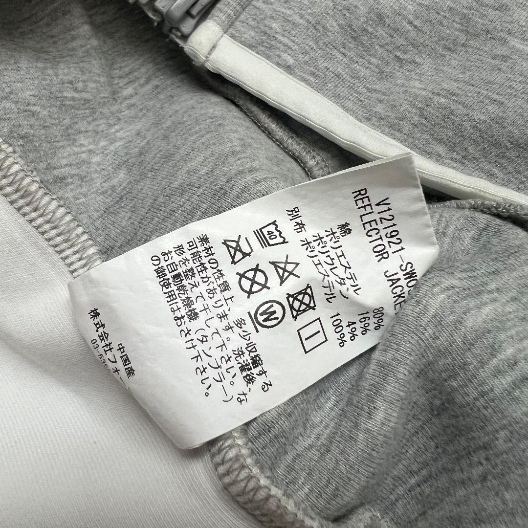 V12 ジャケット　ゴルフ　ダンボールニット　メンズ　XL フルジップ　グレー