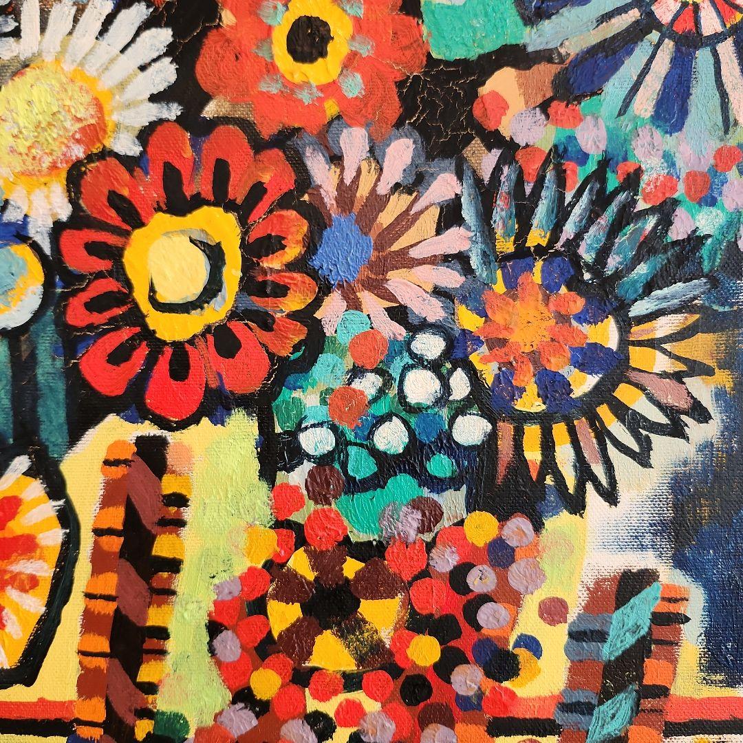 田渕眞兒　油絵　抽象画