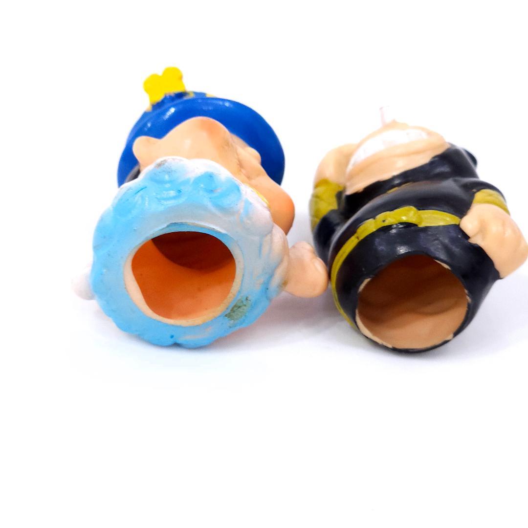 激レア 非売品 かみなり坊や ピッカリ・ビー ソフビ指人形 1970年代 雪印