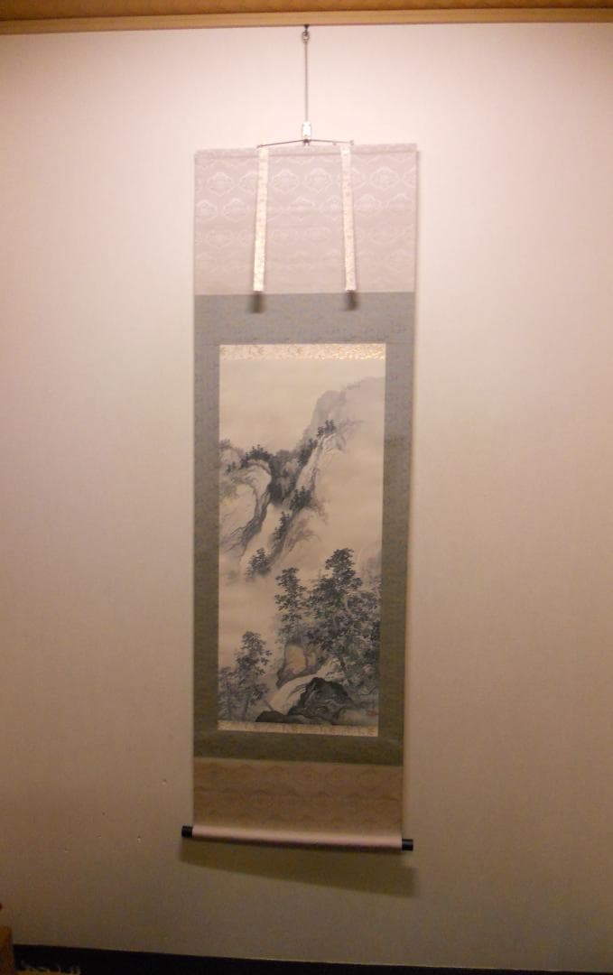 掛け軸 川合玉堂 『 夏山雨後 』 名品 複製 希少 軸装 茶道具 掛軸 新品