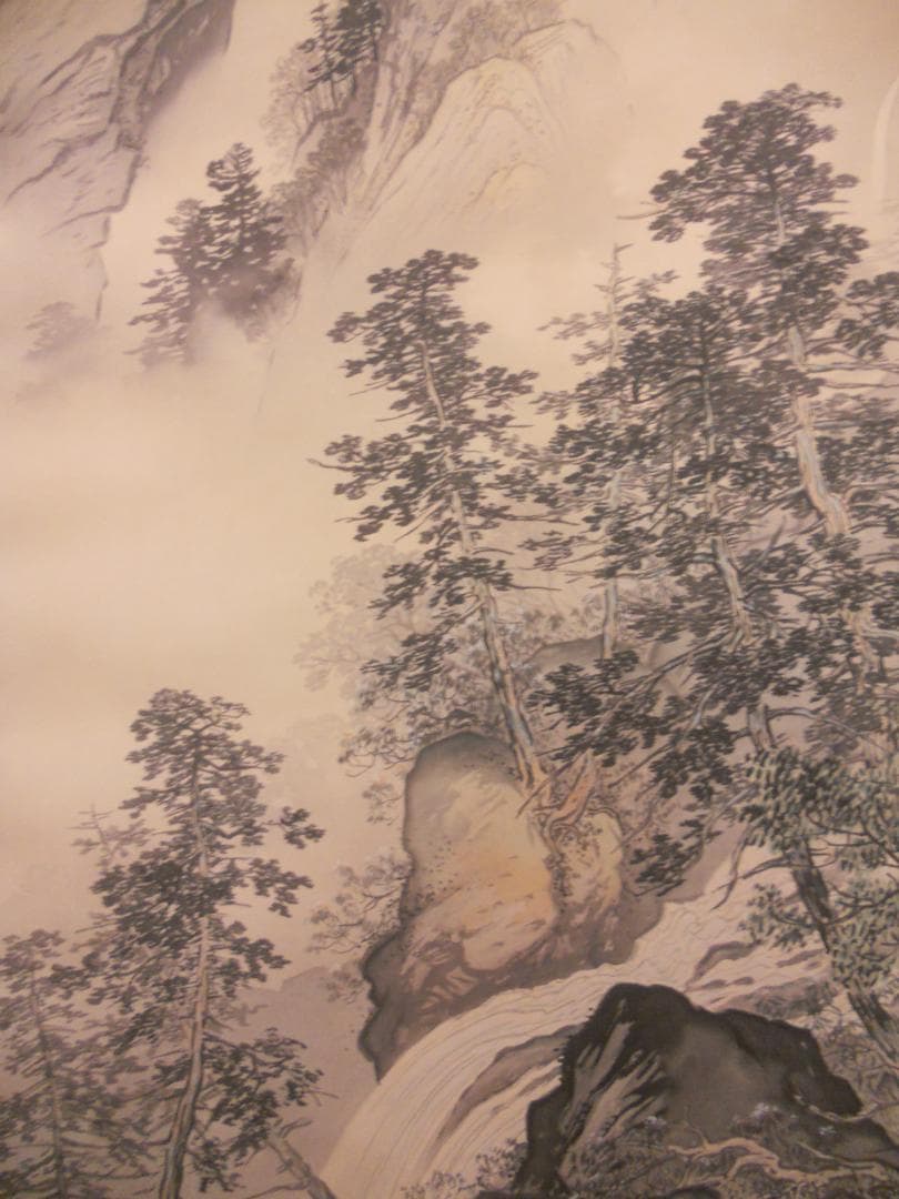 掛け軸 川合玉堂 『 夏山雨後 』 名品 複製 希少 軸装 茶道具 掛軸 新品