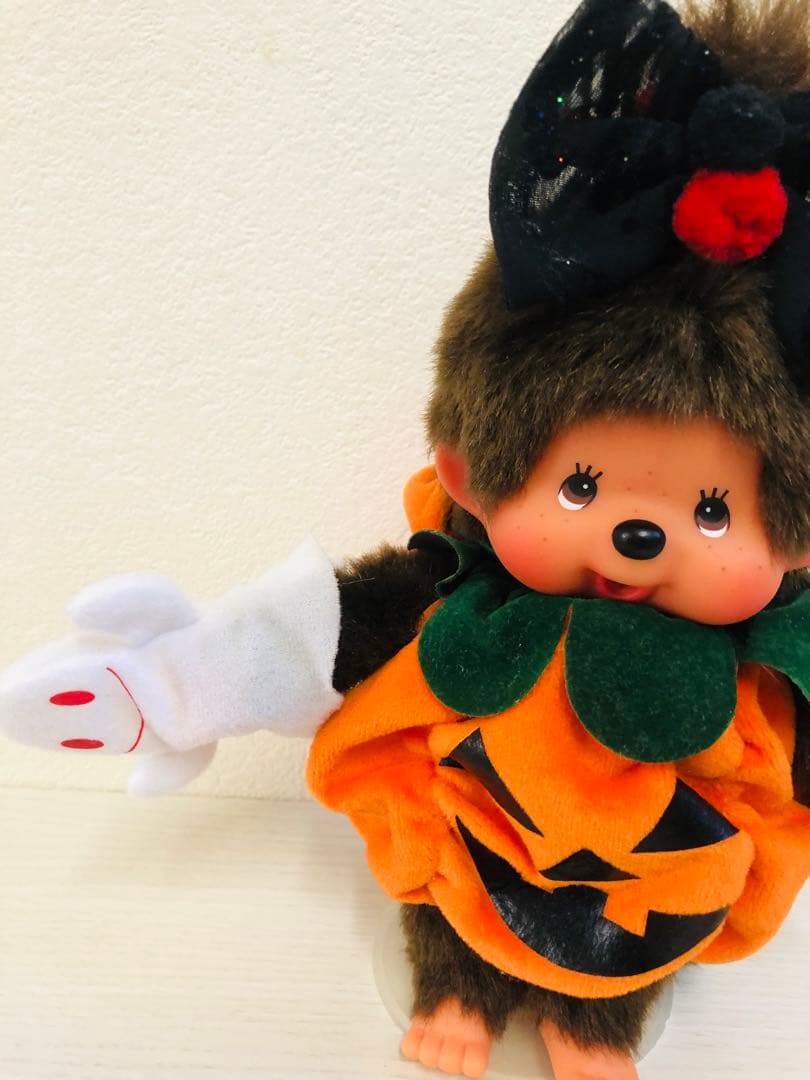 ハロウィンモンチッチ 女の子かぼちゃコスチューム　お化けパペット　Sサイズ