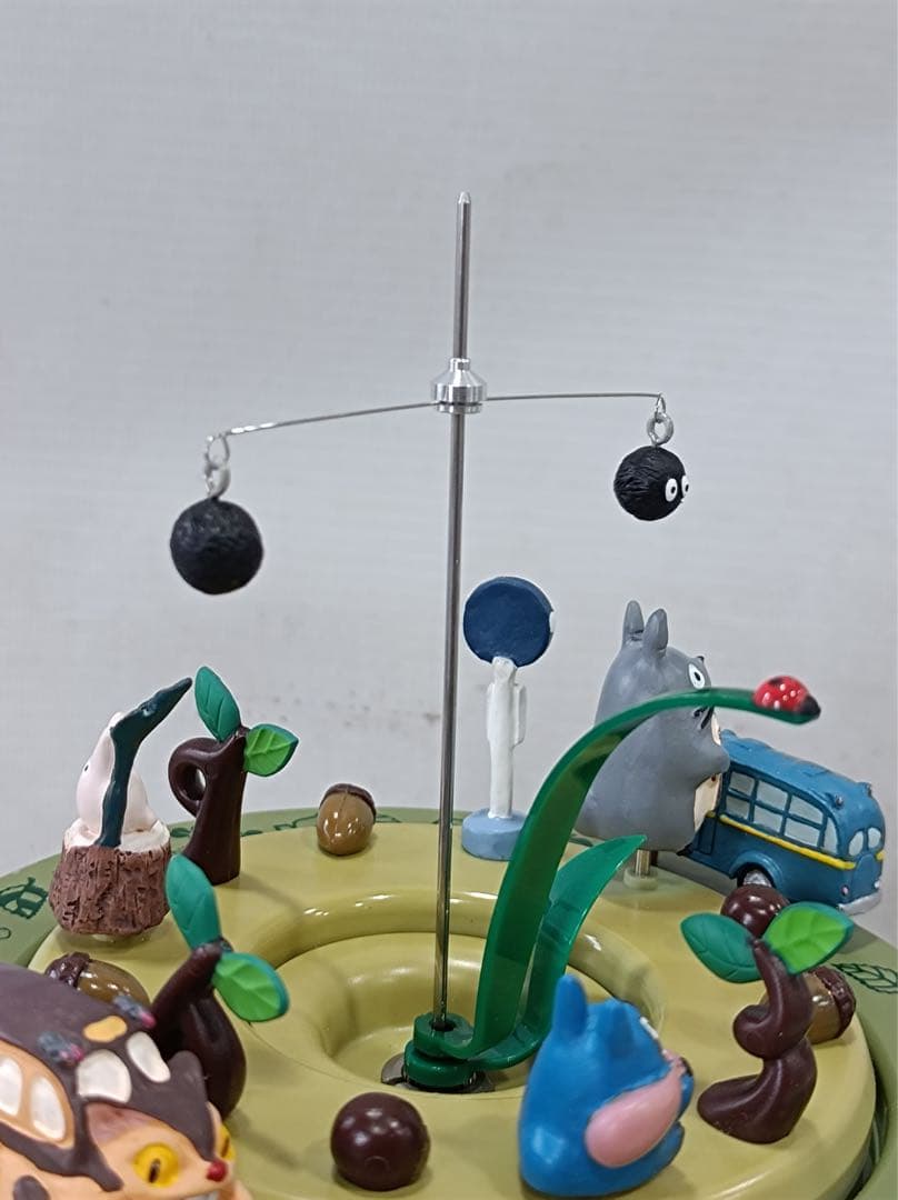 [八6518] となりのトトロ からくり時計　どんぐりスノードーム　オルゴール