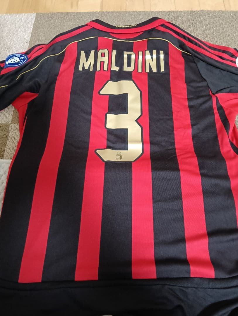 ACミラン adidas ユニフォーム Lサイズ #3 パオロ・マルディーニ