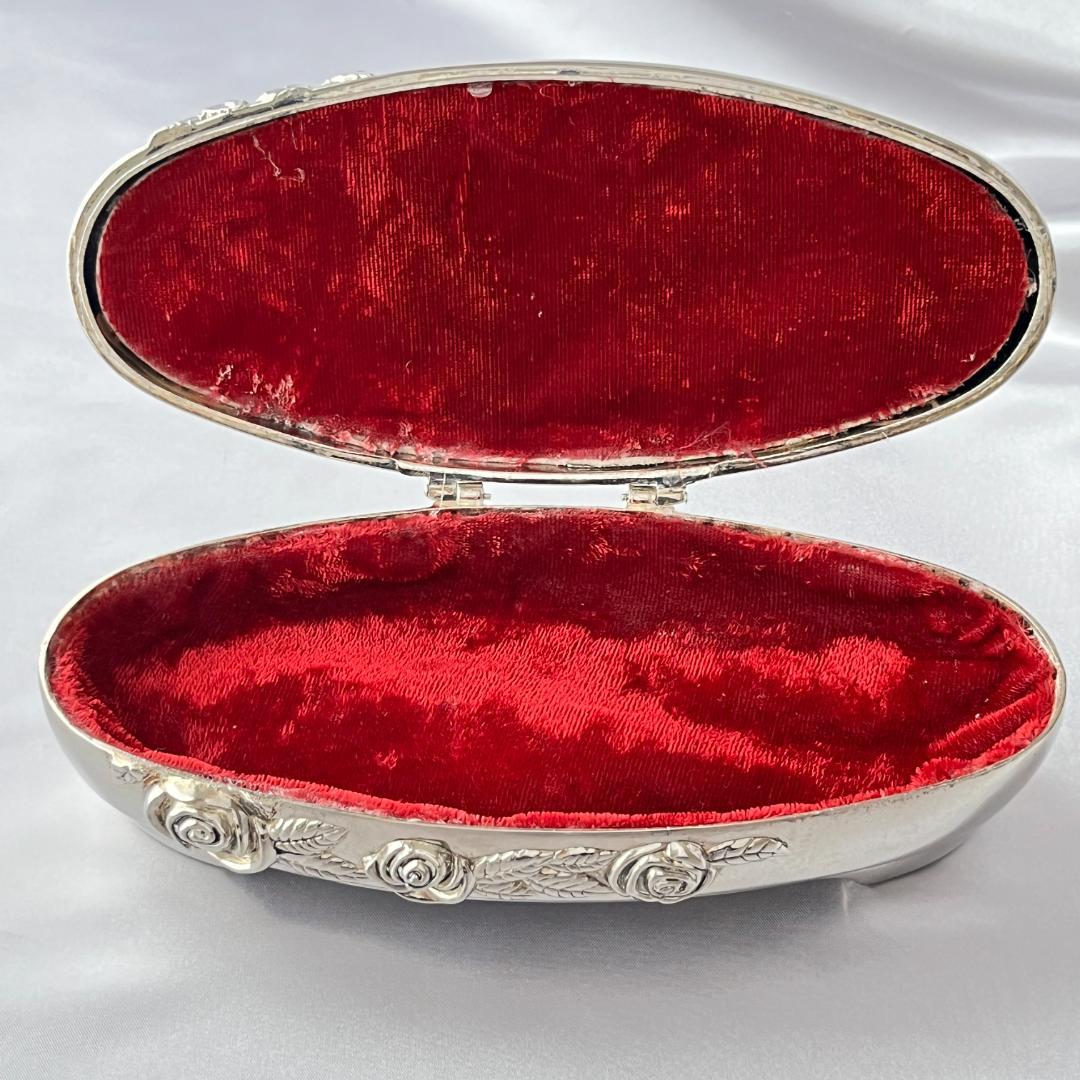 【Godinger】 薔薇のジュエリーボックス【シルバープレート】ローズ