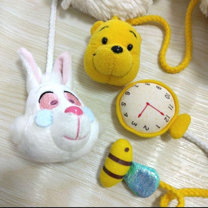 ディズニー　ファンキャップ　プーさん　白ウサギ　フード　帽子　セット　２つ　ペア