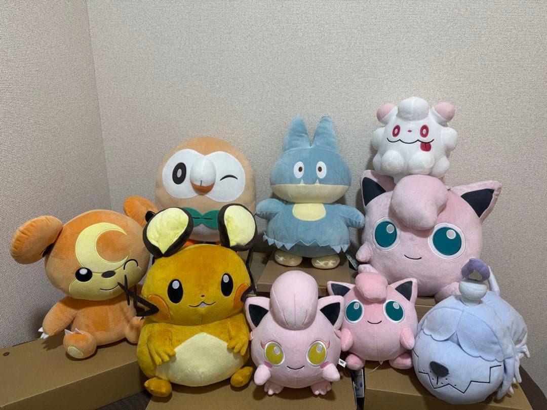 ポケモン ぬいぐるみ 9体セット ポケピース　ゴンベ、デデンネ、プリン他