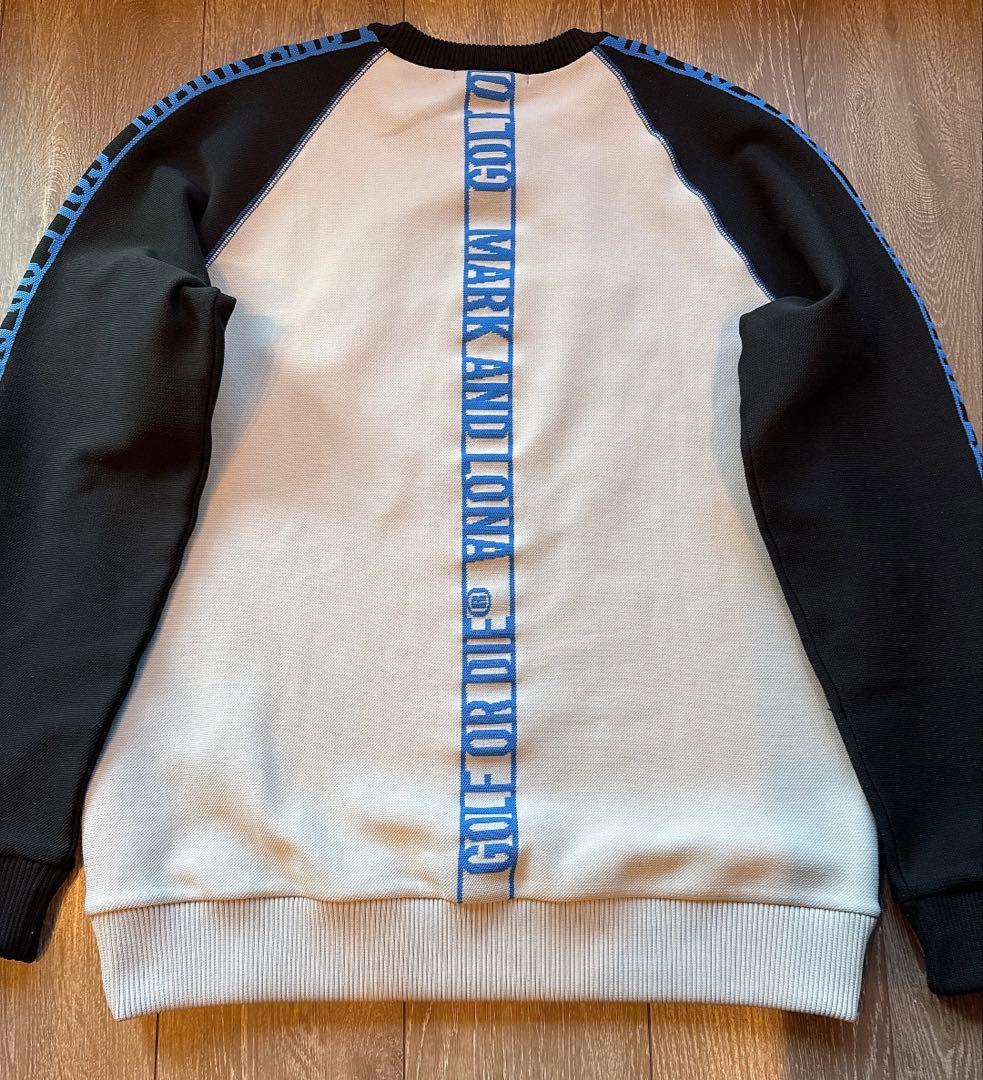 【美品】MARK&LONA スウェット トレーナー グレー ブラック 黒 ニット