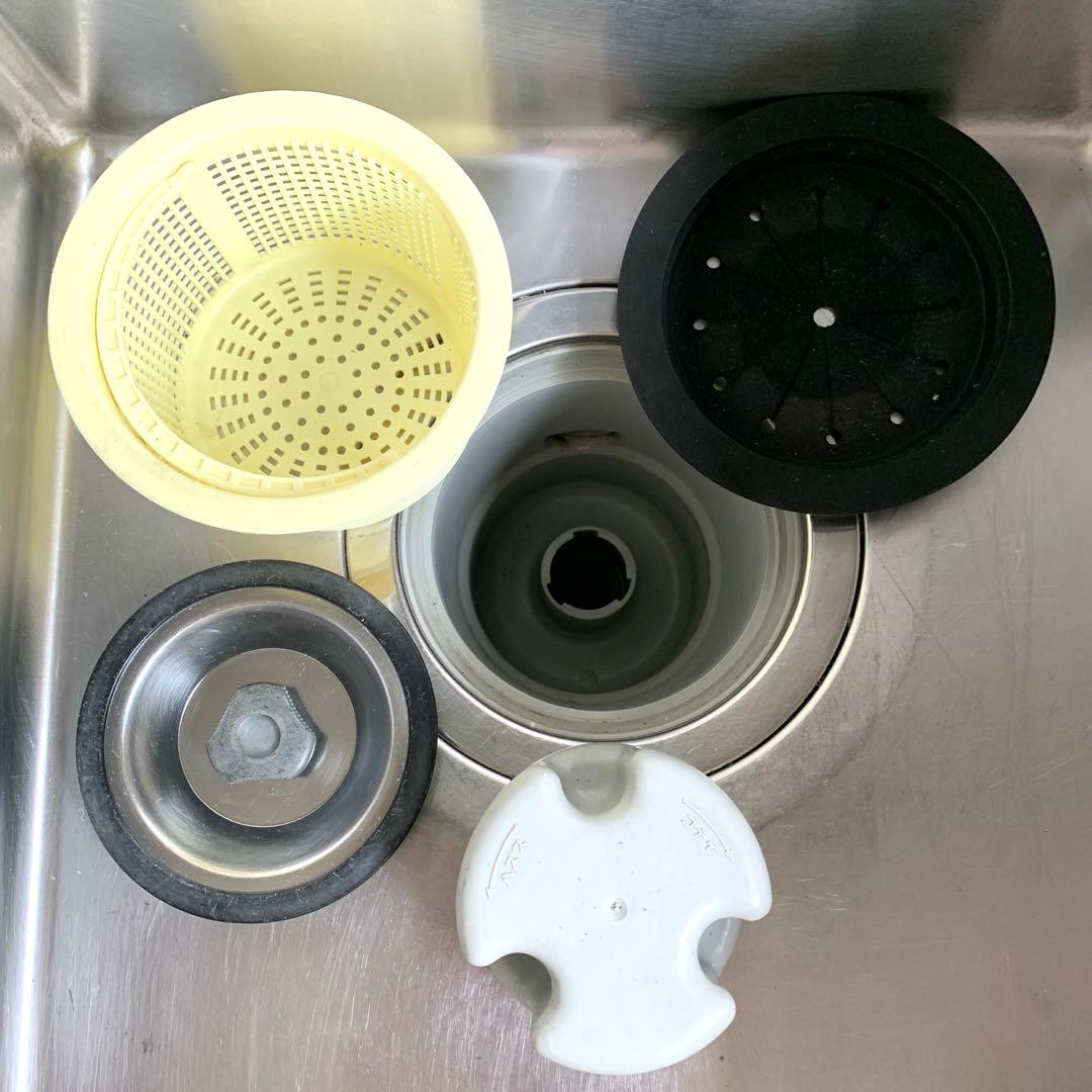 フジマック ステンレス製片扉付1槽シンク KAKUDAI 混合水栓付 ①