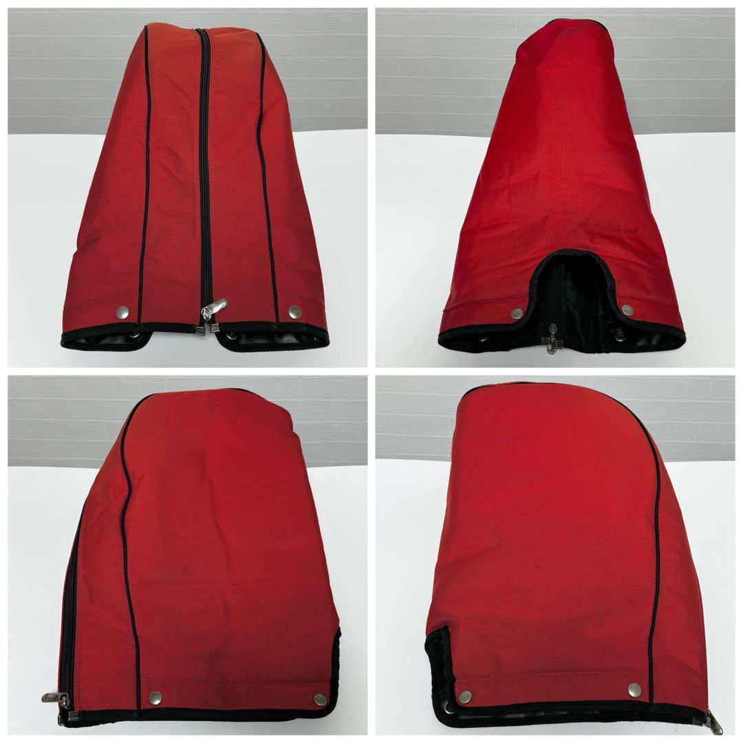 【貴重】POLO GOLF ラルフローレン キャディバッグ 口枠3分割 レッド