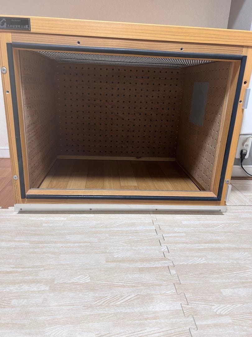 犬小屋製作工房Ｋ／天然木ケージ（ロスナイ付き）送料込み