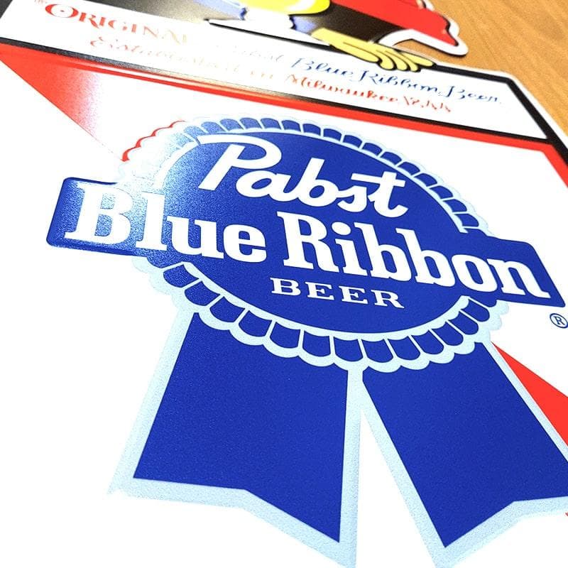 パブストブルーリボン ブリキ看板 ビール アメリカン 雑貨 おしゃれ 壁掛け新品