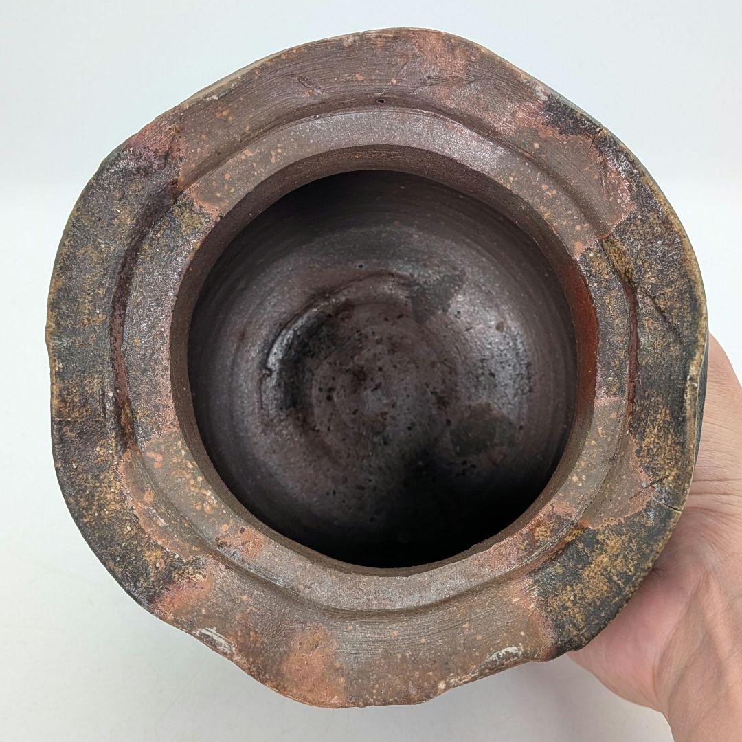 後藤岳水 備前焼 砂金袋型水指 共箱合布栞 水差 抹茶道具 茶器 食器 容器