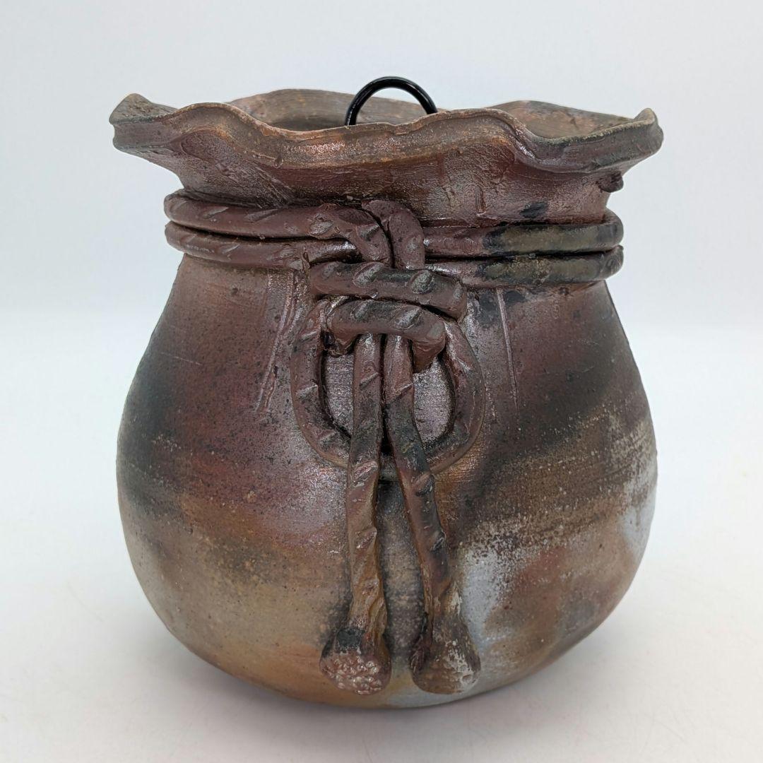 後藤岳水 備前焼 砂金袋型水指 共箱合布栞 水差 抹茶道具 茶器 食器 容器