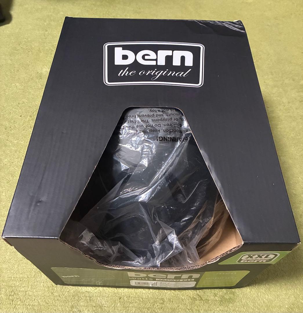 ★美品★bern ヘルメット ブラック/イエロー 日本サイズ L