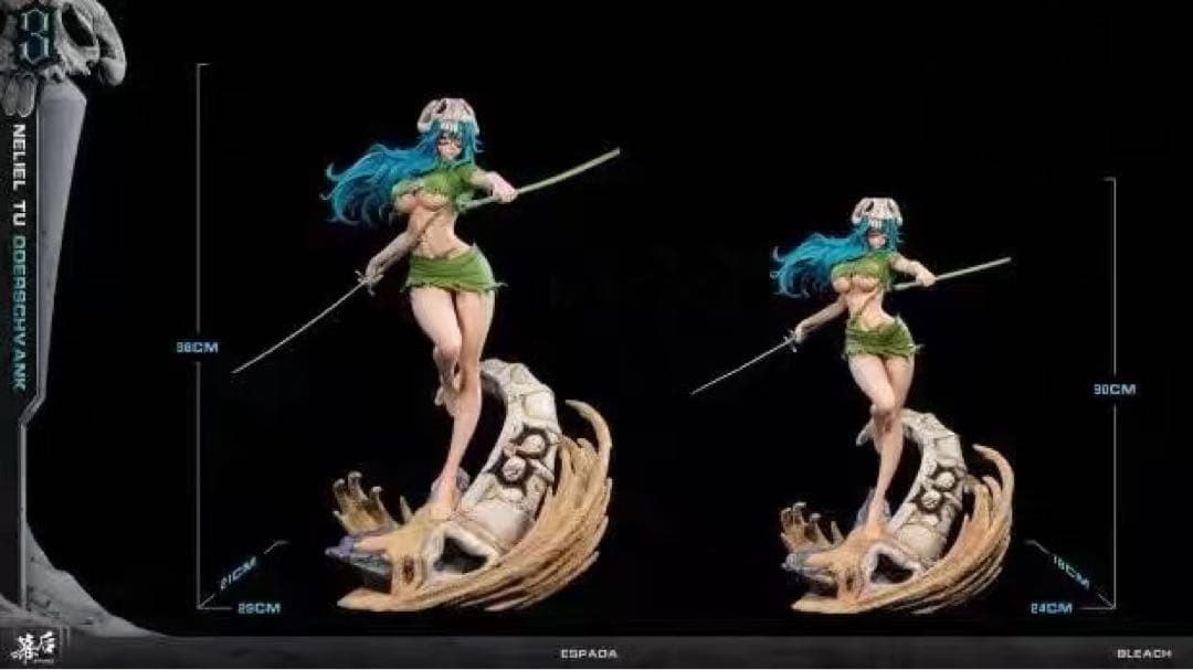 BLEACH 黒衣少年図 ネリエル 1/8ガレージキット ガレキ スタチュー⑧