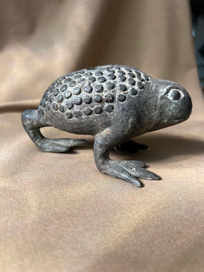 がま　蟾蜍 置物 彫刻