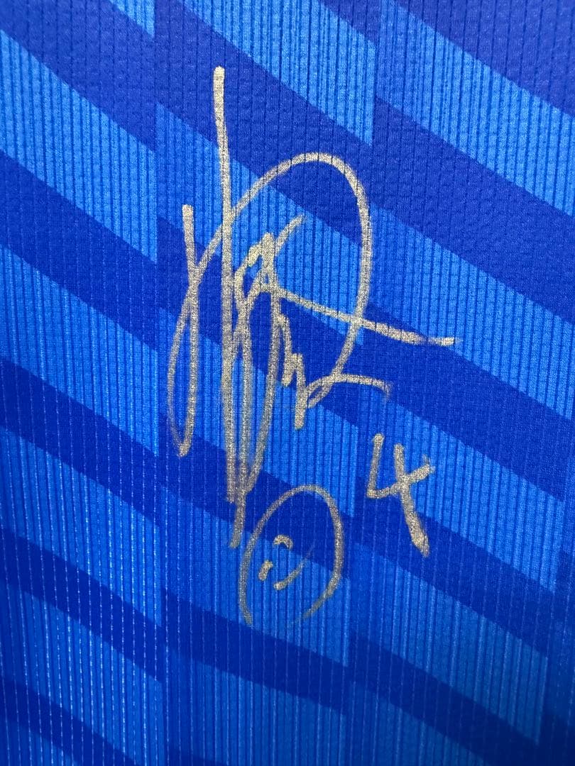 Lサイズ 新品 DeNA 度会 選手 サイン入り レプリカユニフォーム ビジター