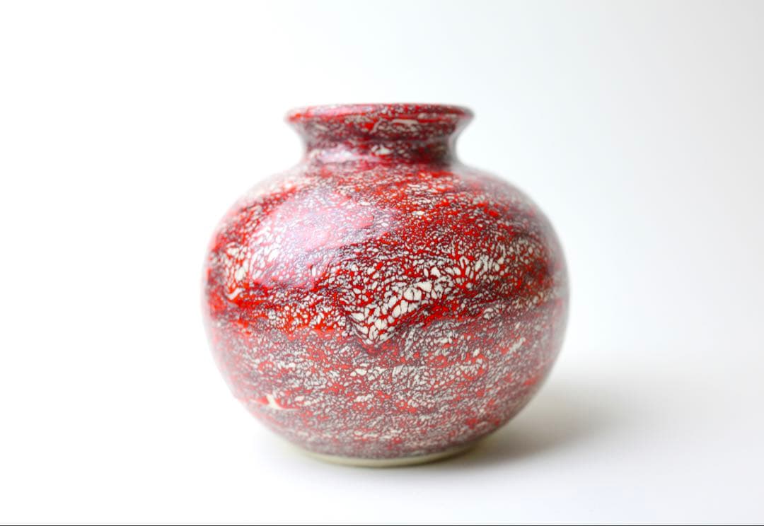 箕面焼　壺　花瓶