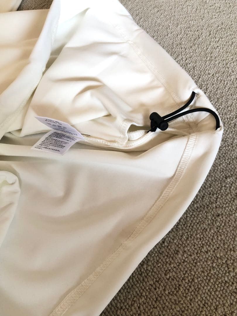 RUFFLOG HALF ZIP MOCK NECK SHIRT ホワイト