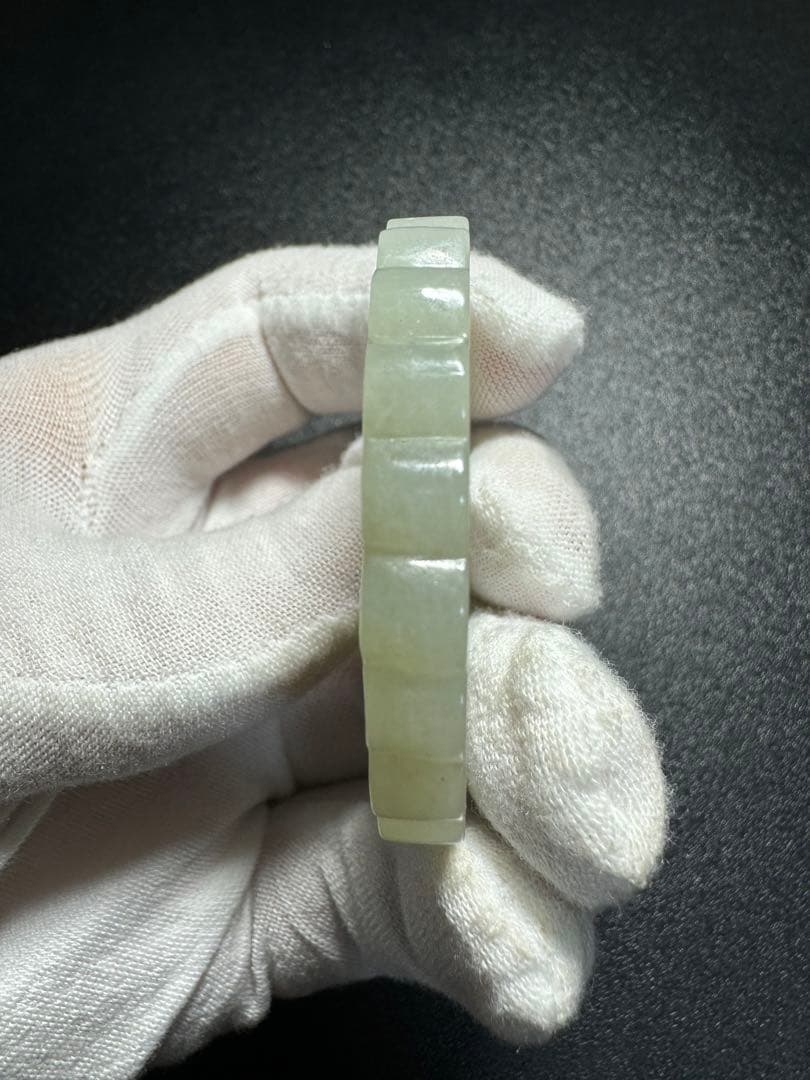 中心回転 福本玉 清時代 中国古美術 時代物 お守り 極細工 和田玉玉彫古玩開運