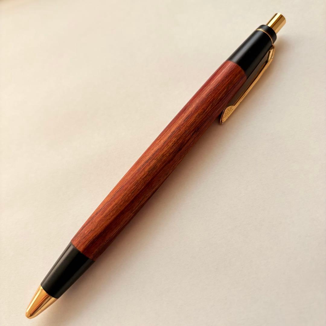 野原工芸 チューリップウッド 新型 シャープペンシル 固定式口金付き ノート付き