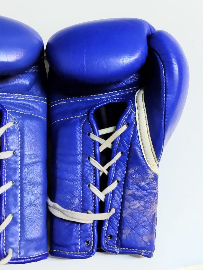 ウイニング ボクシンググローブ 8oz 青　本革★7115F