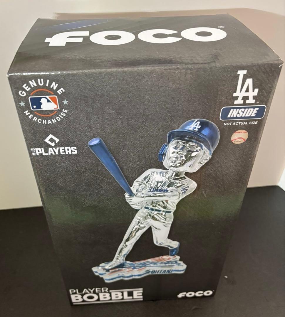 【大谷翔平】特大(12インチ)シルバーメタル調ボブルヘッド ！新品、225個限定