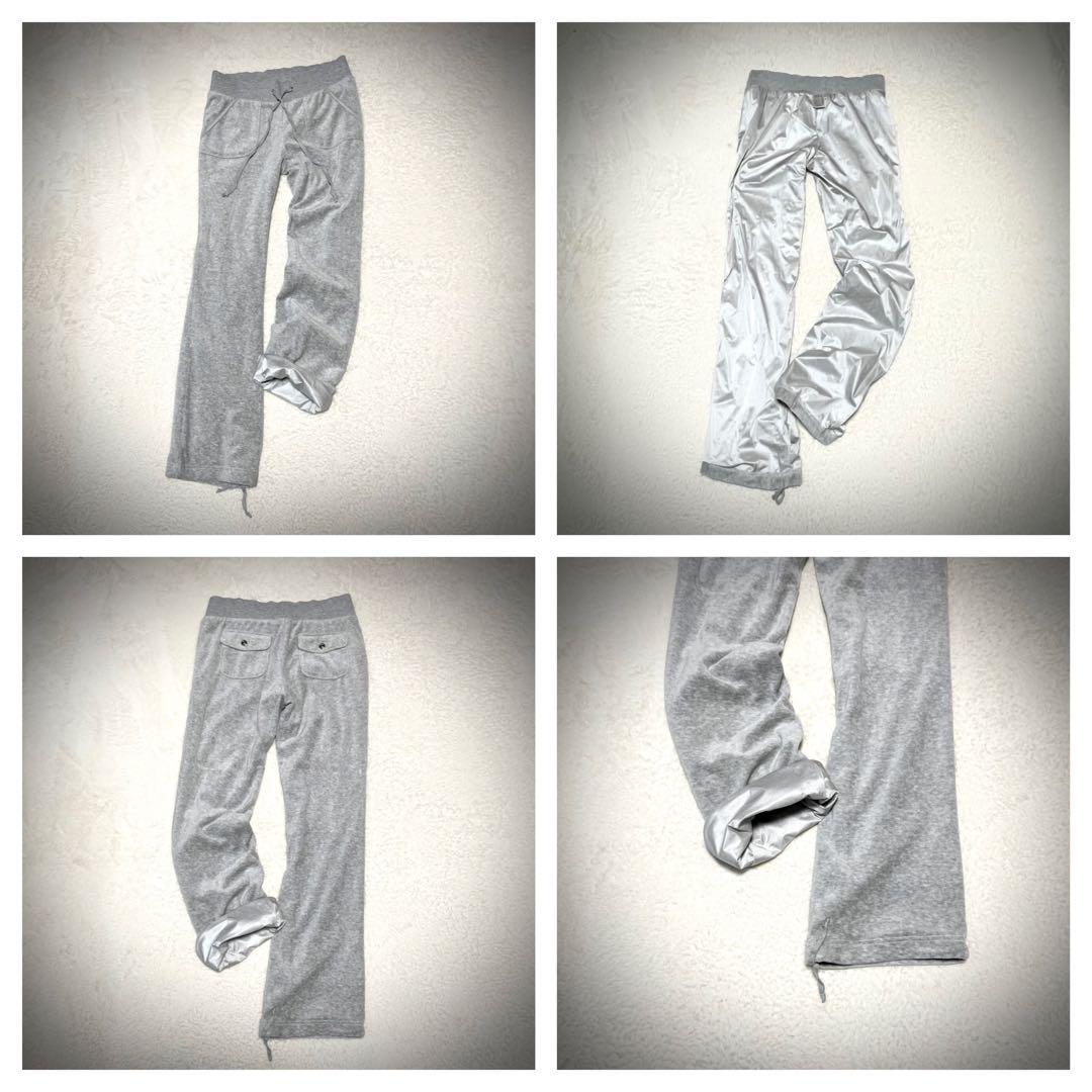 美品 ベロア セットアップ Y2K サウナスーツ スタイルアップ Ｍ グレー