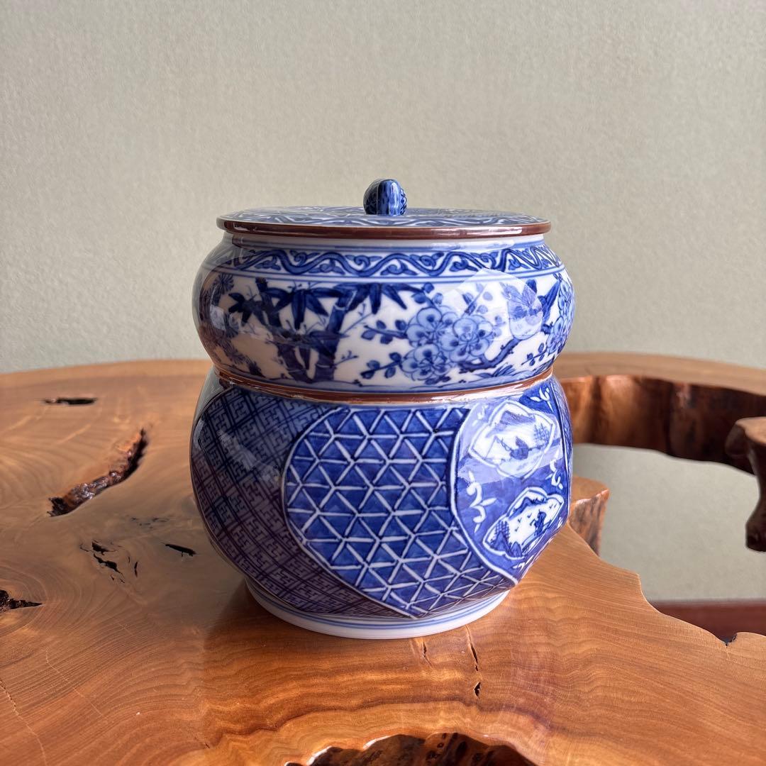 祥瑞瓢腰捻 水指 高野昭阿弥造 茶道具 共箱