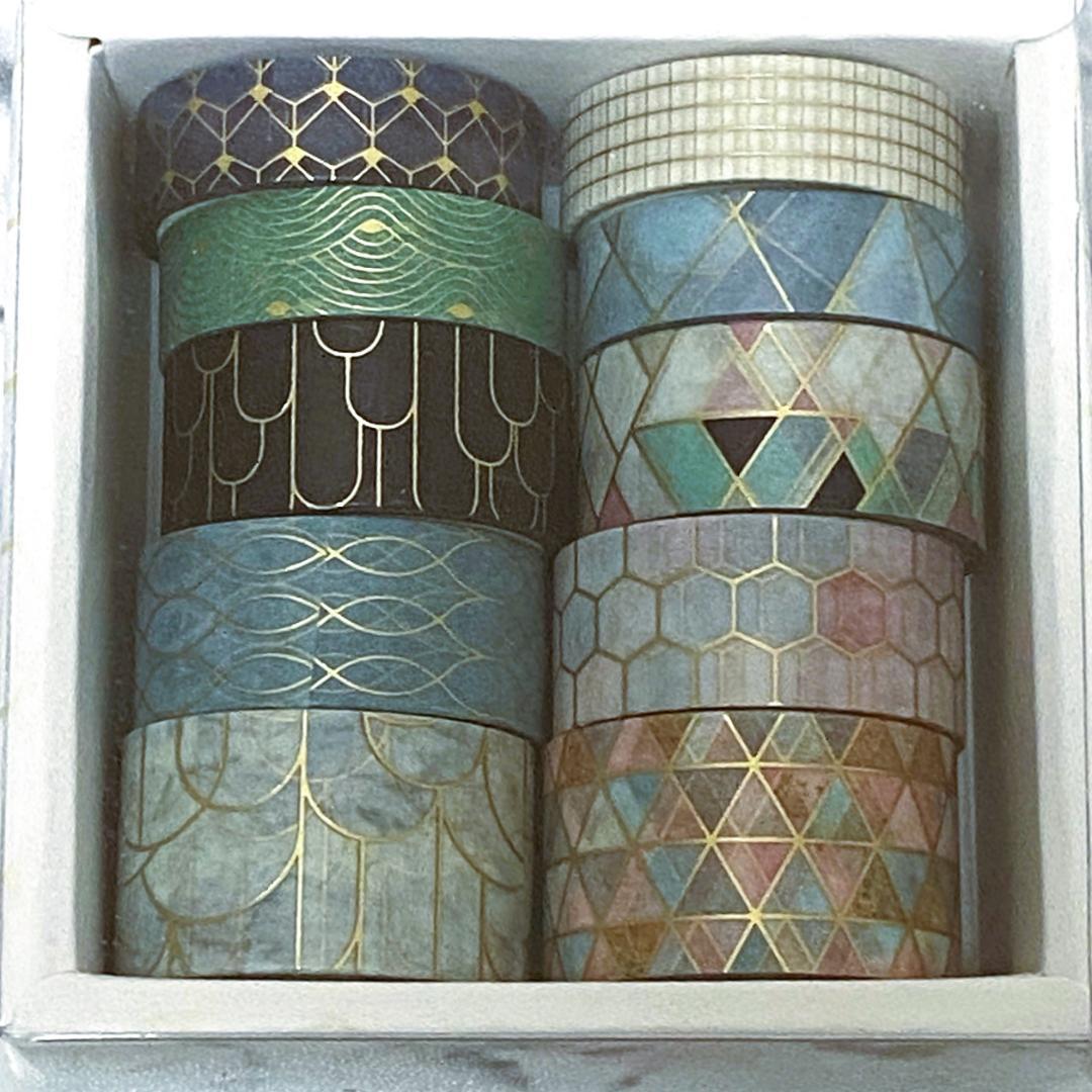 【mr-box】海外マステ 箔あり・花柄など90巻【まとめ売り】