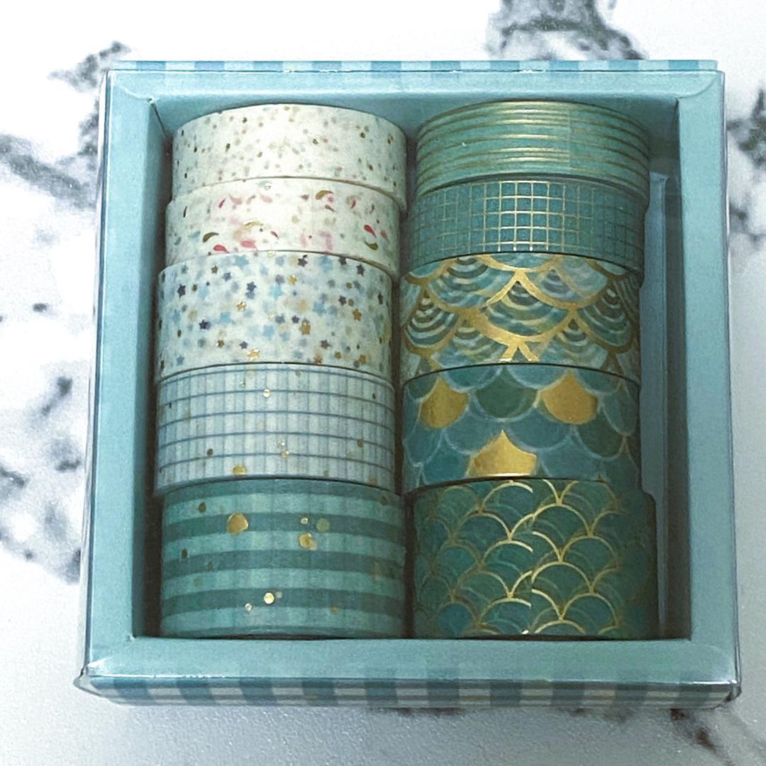 【mr-box】海外マステ 箔あり・花柄など90巻【まとめ売り】