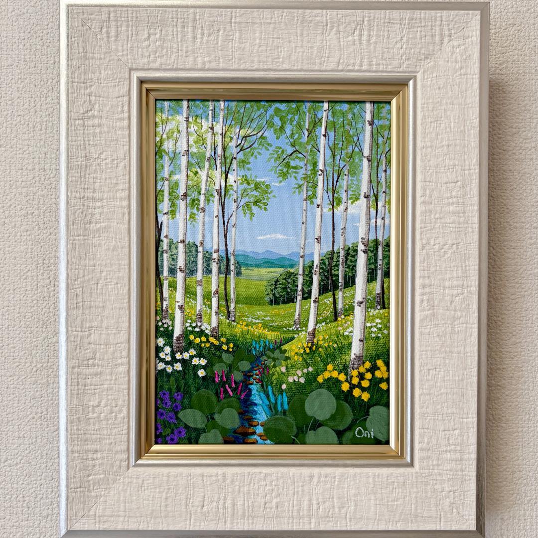 シェフ　アクリル画　原画　2点セット