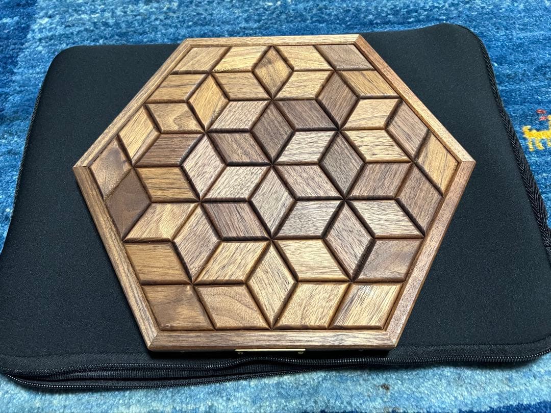 三脚用　サイドテーブル（ウォールナット）　ケース付き