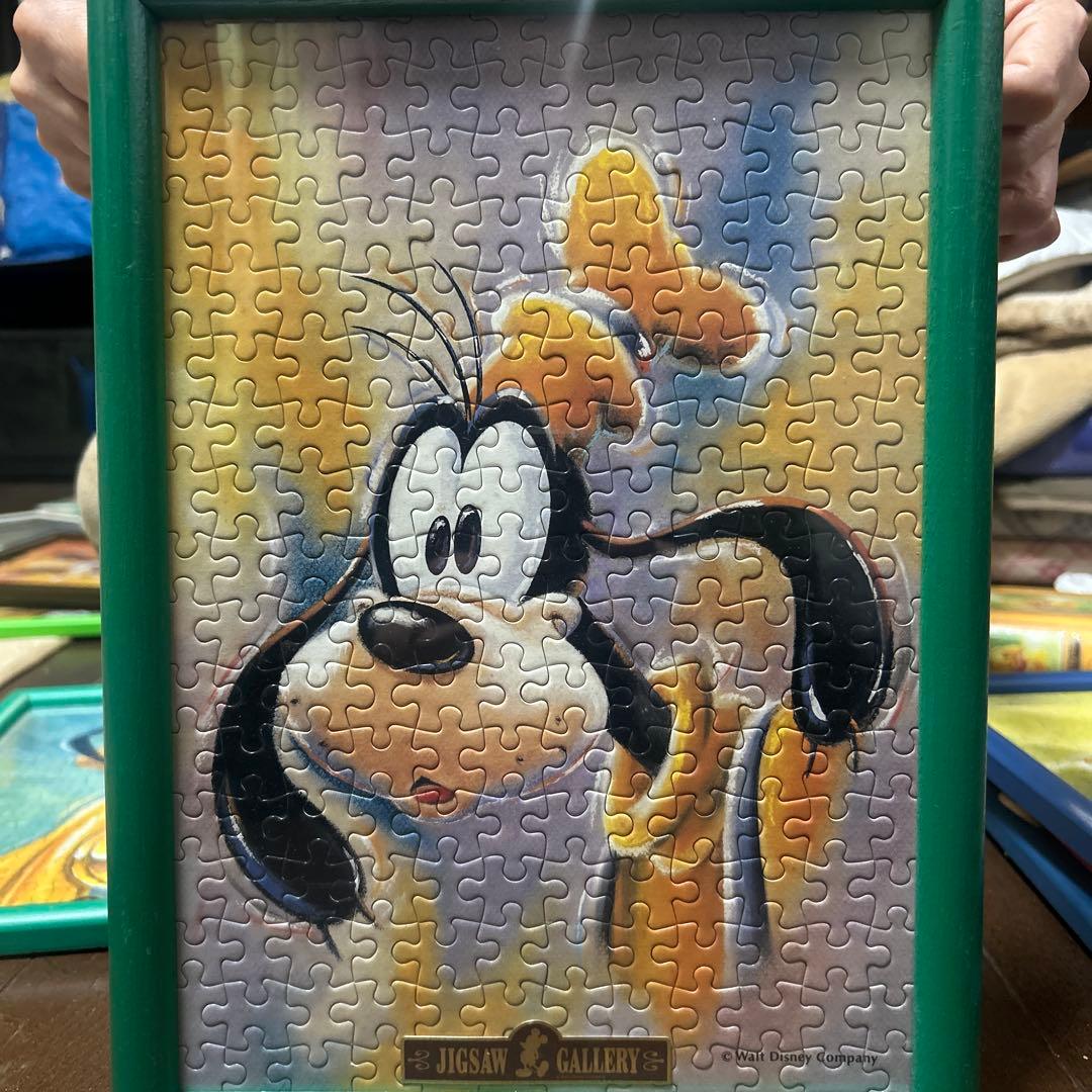 ミッキー、ミニー、プルート、ドナルド、グーフィージグソーパズル アート風