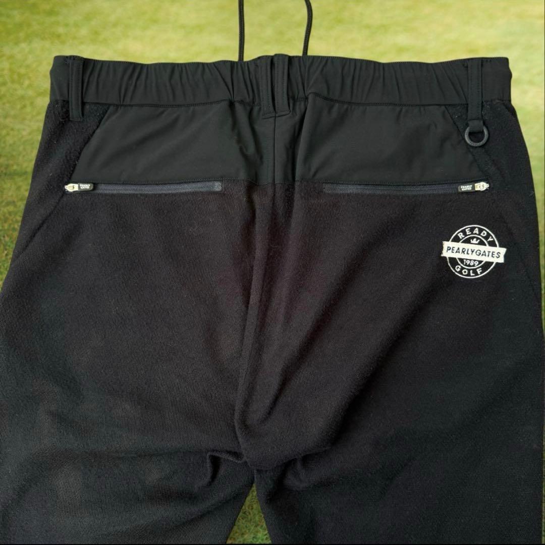 冬春　起毛　パーリーゲイツ　ジョガーパンツ　M〜L相当　紺　ネイビー　黒　4