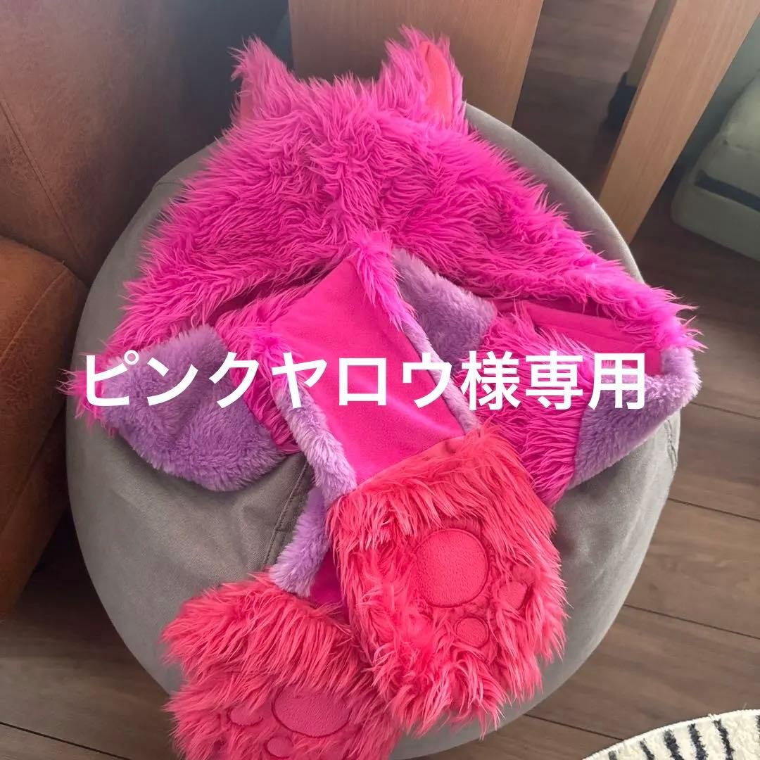 チシャ猫 マフラー キャップ ピンクヤロウ