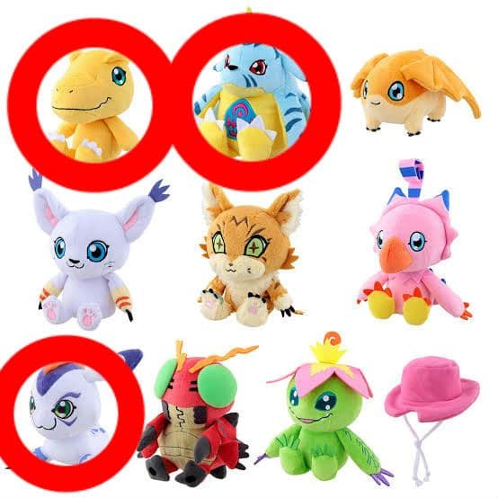 ぬいぐるみ　パートナーデジモンぬいぐるみセット デジモンアドベンチャーtri.