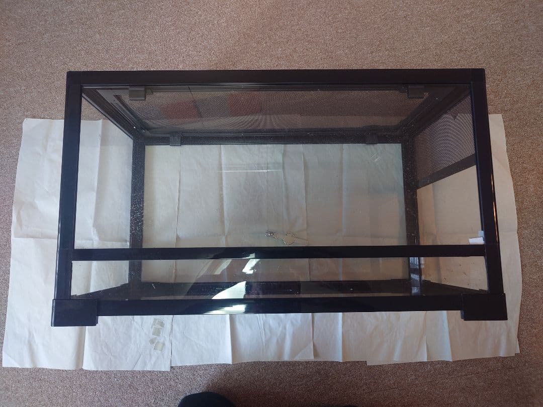 爬虫類 両生類 飼育 ケージ パンテオン　6035　ブラック