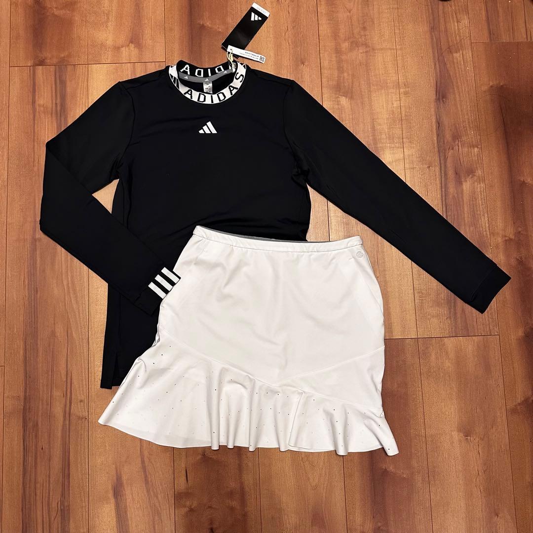 長袖　ハイネック　フリルスカート　サイズS セットアップ　春夏秋