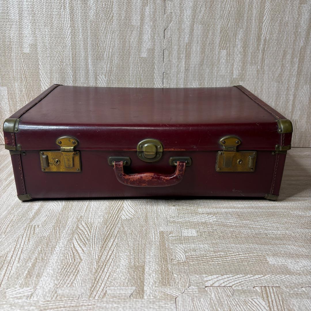 トランクケース ヴィンテージ レトロ スーツケース トランクボックス レザー