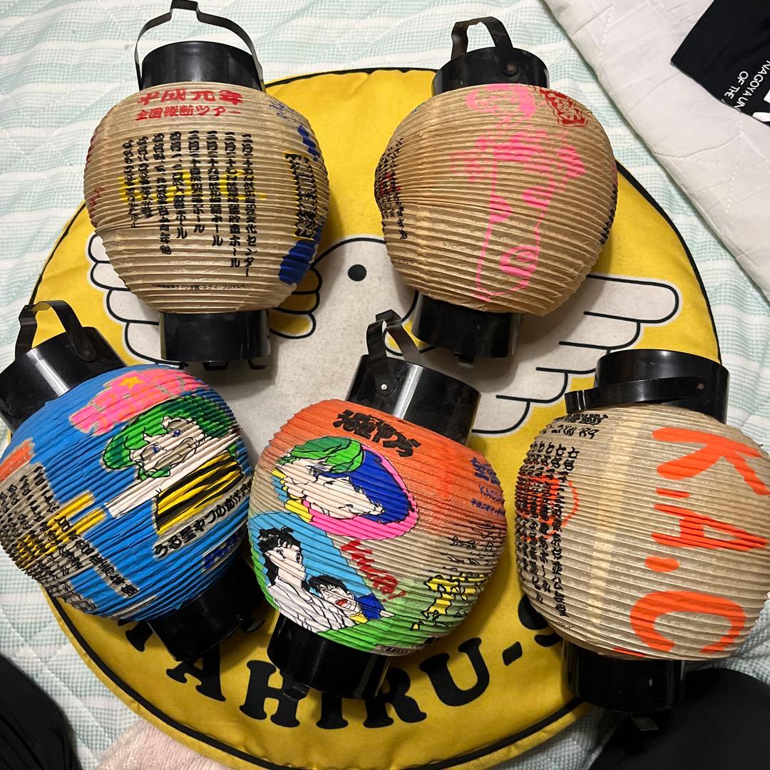 KAC らんま1/2 うる星やつら めぞん一刻 YAWARA 提灯 5個セット