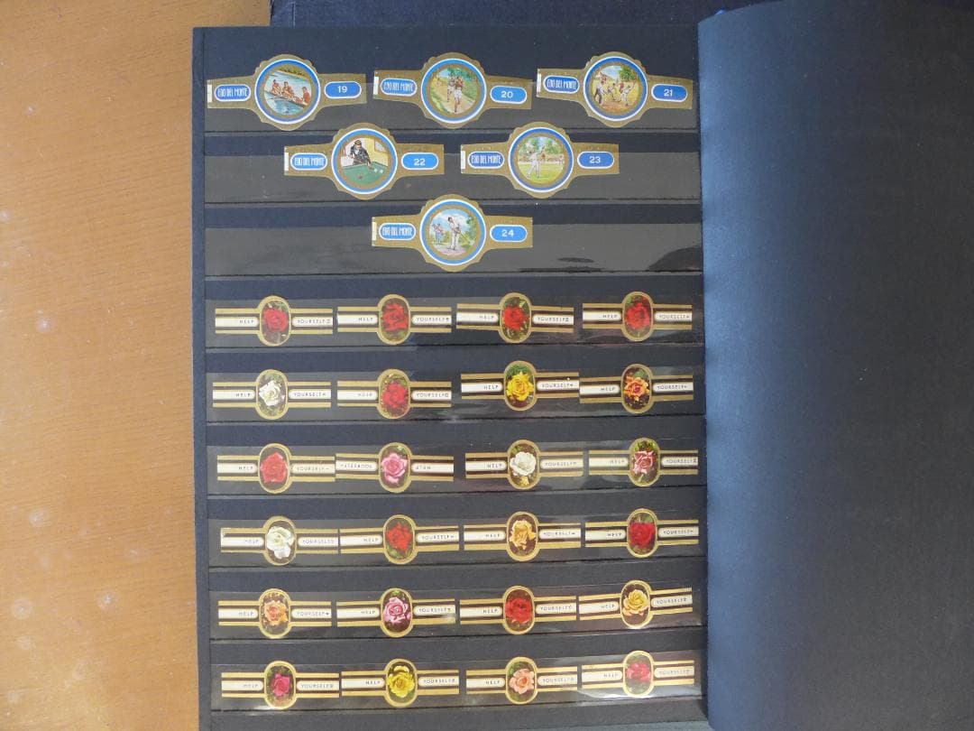 【未使用】’50～’60年代頃　ビンティージ　シガーバンド 282枚　ファイル入