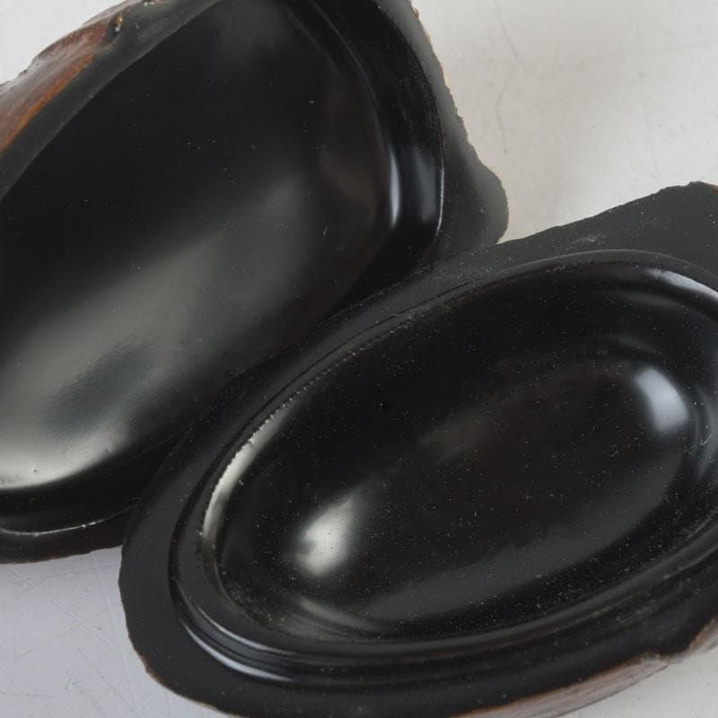 茶道具　輪島塗　塗師　川岸英之作　筍香合　共箱　V　9814