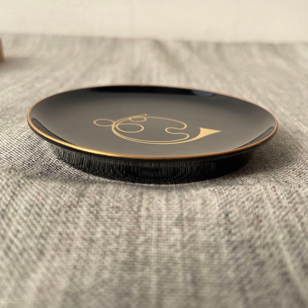 ホルン ラッパ 京都 漆器 象彦 手塩皿 豆皿 6枚 木箱入り 赤 黒