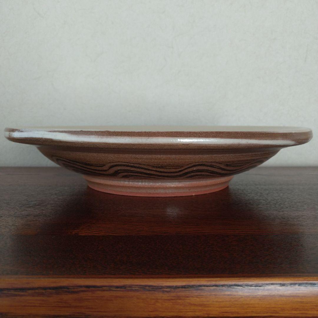 布志名焼　湯町窯　葡萄図飾皿 (30cm大皿)　福間琇士