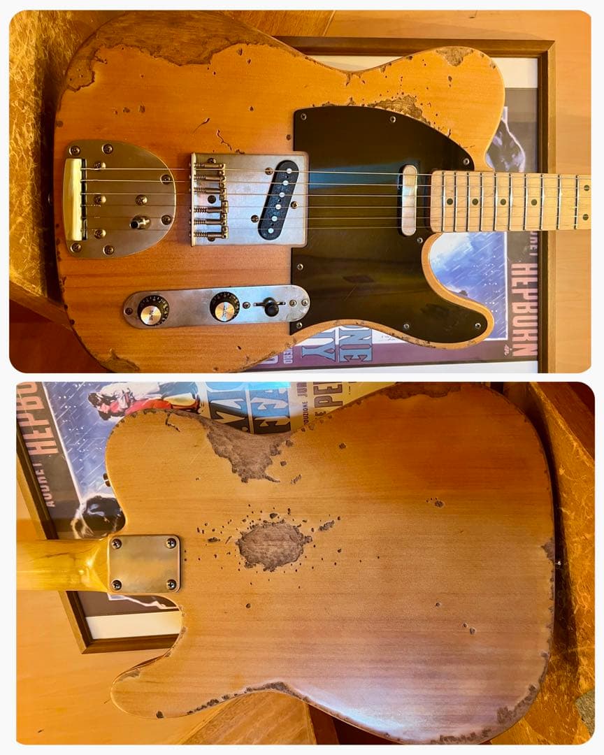 ハードレリックテレキャスタータイプ/フローティングトレモロ×アルニコピックアップ