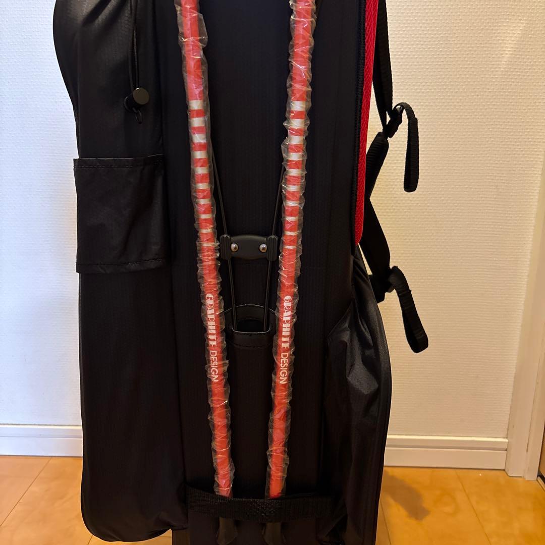 TOUR AD キャディバッグ ブラック・レッド