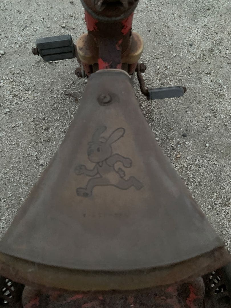 約50年前新車で購入　レトロ  アンティーク　ガーデン 三輪車 オブジェ 昭和